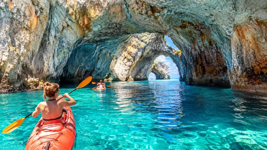 Kayaking and Snorkeling at Blue Caves Zakynthos